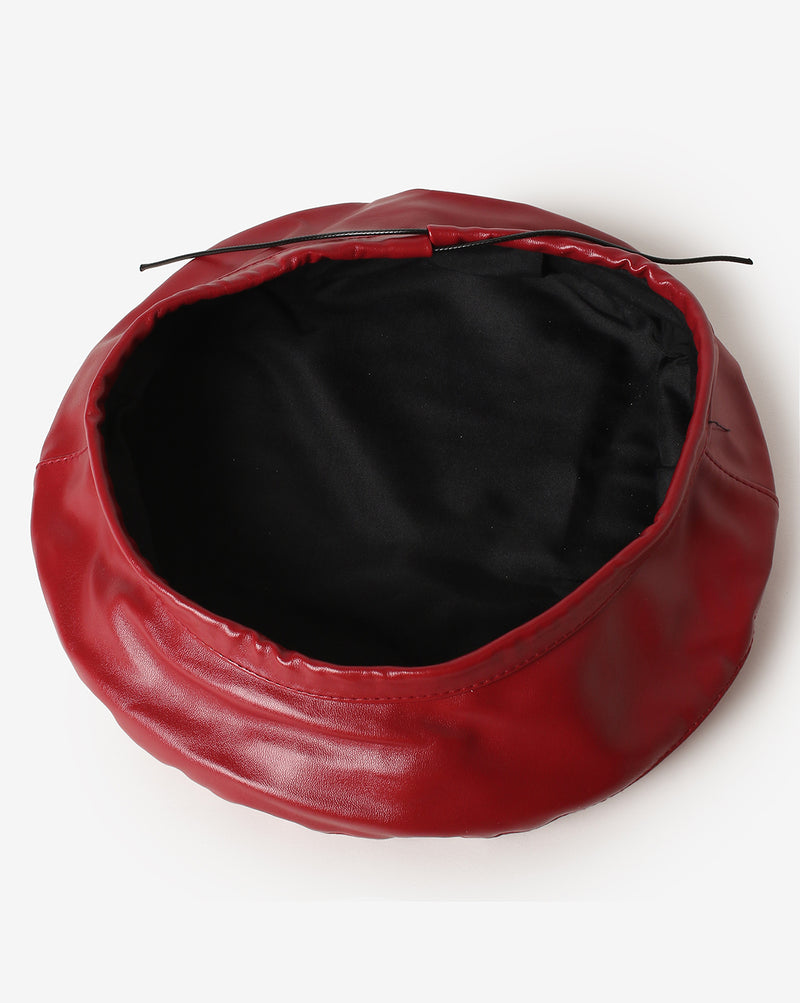 WOMEN SOLID RED HAT