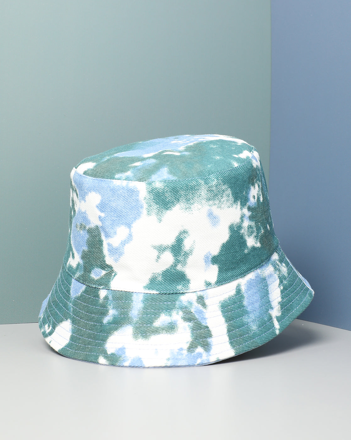 Blue Tie-Dye Bucket Hat