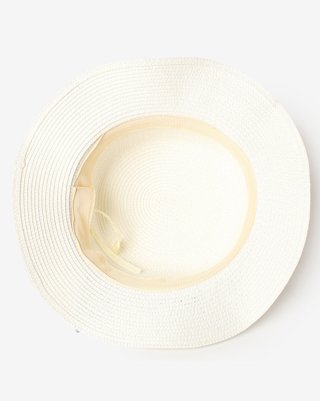 WOMEN WHITE TEXTURED SCARF SUN HAT