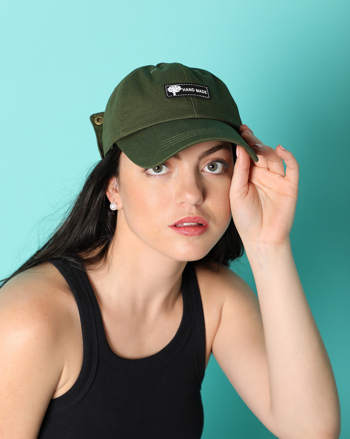 Green Vintage Baseball Cap