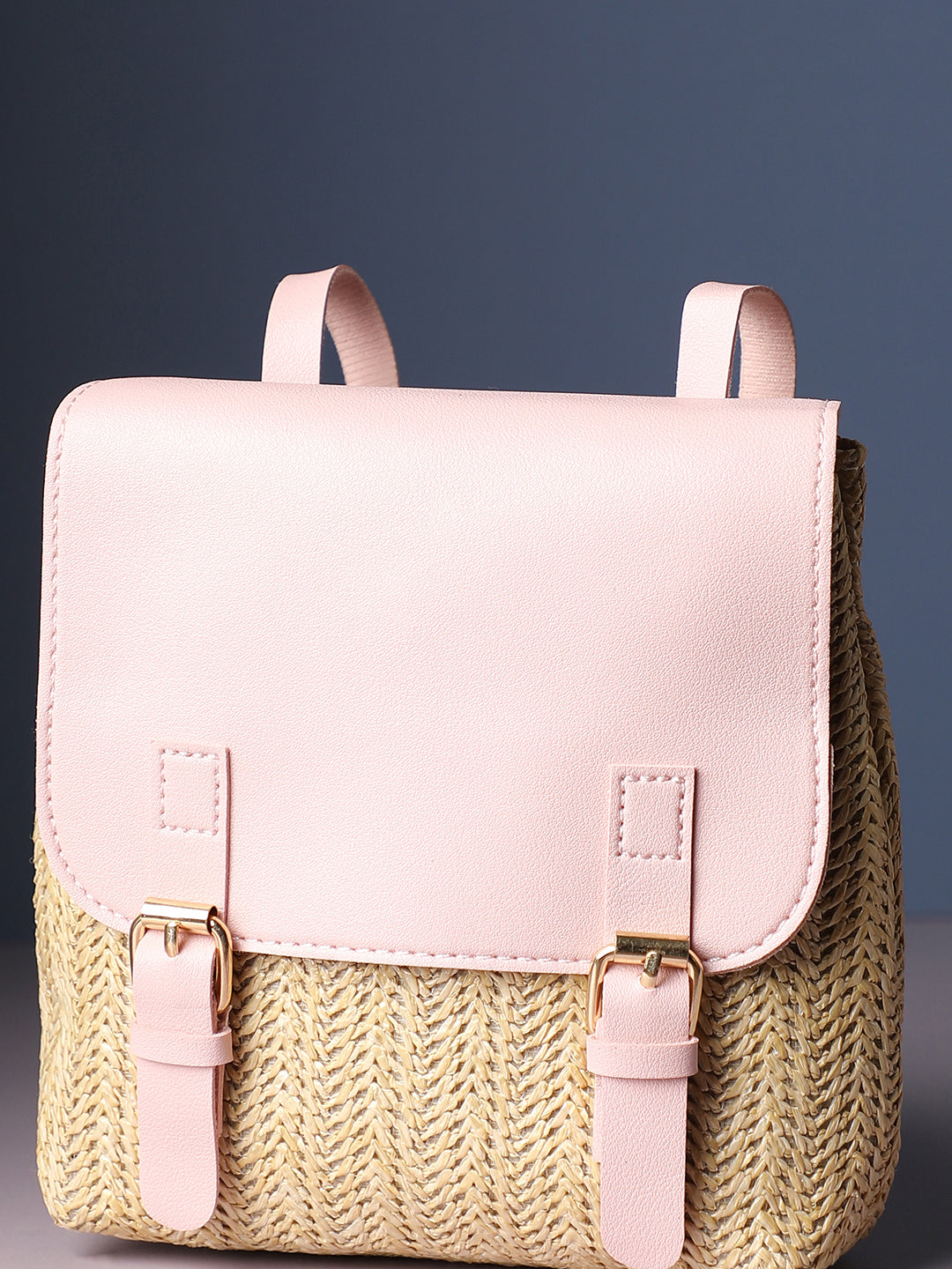 Shirley Pink & Beige Backpack