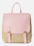 Shirley Pink & Beige Backpack