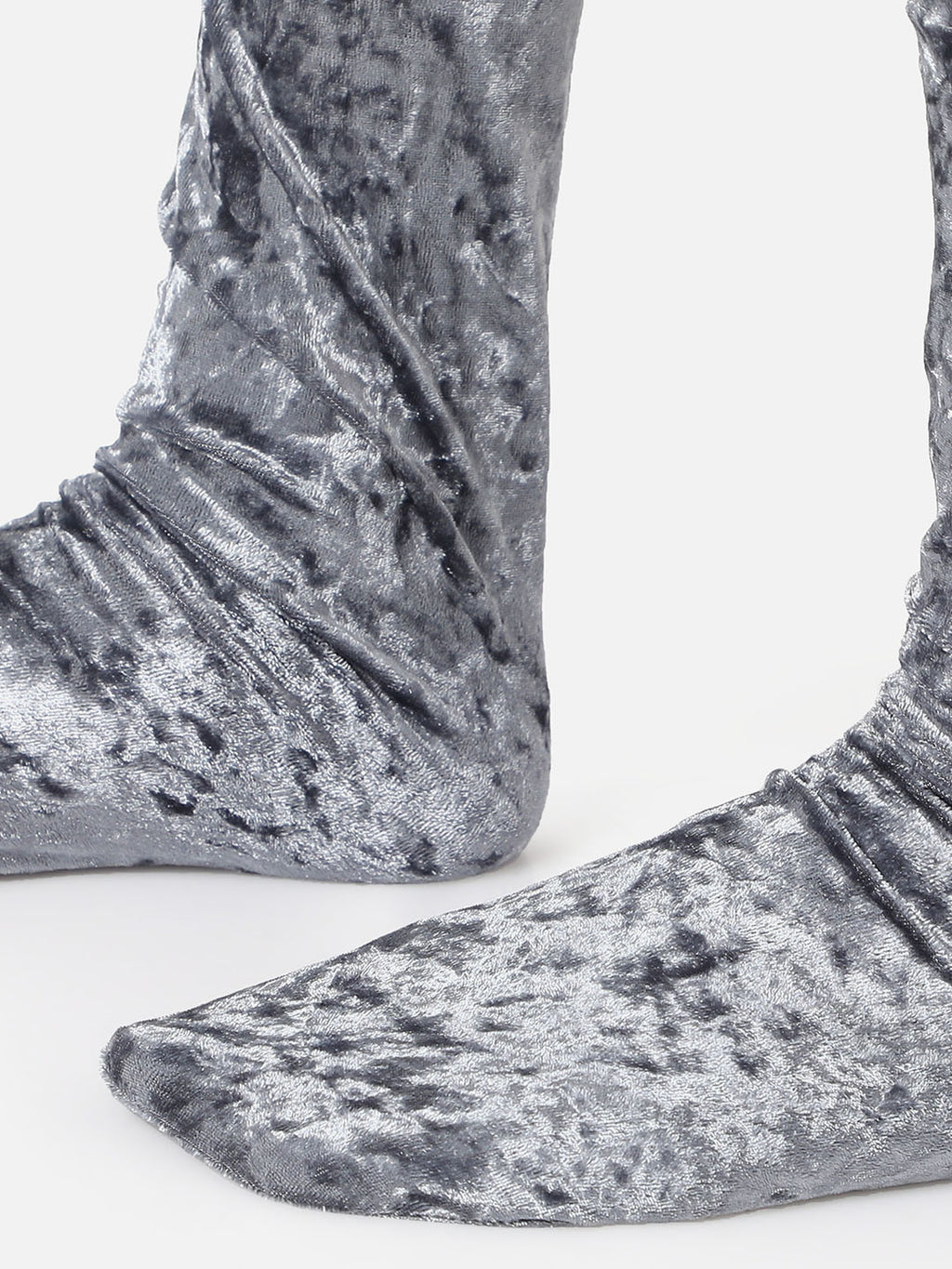 Velvet Calf-Length Socks