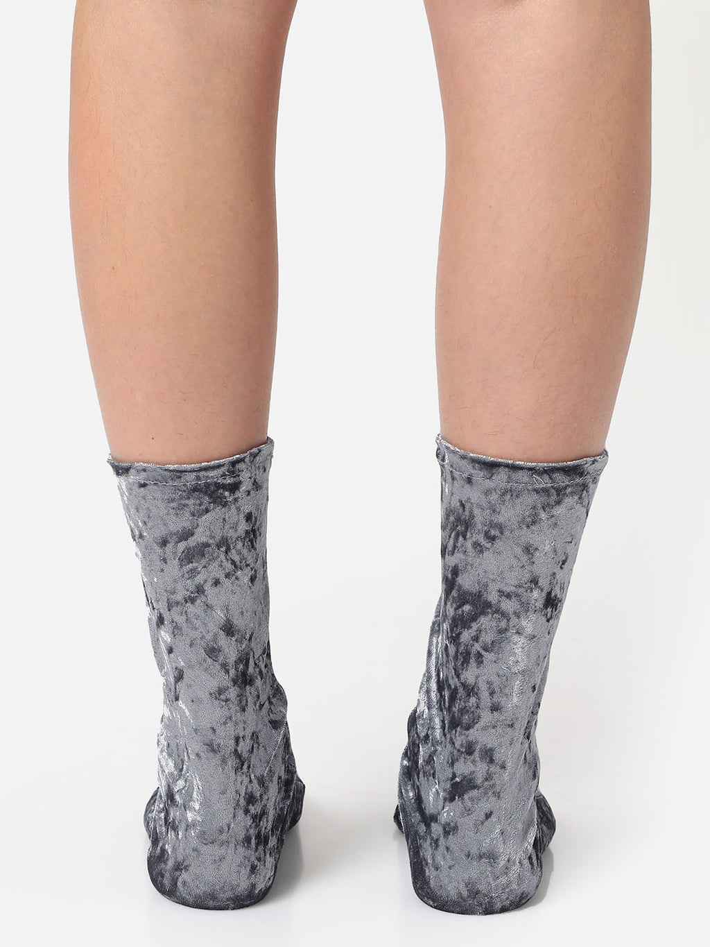 Velvet Calf-Length Socks