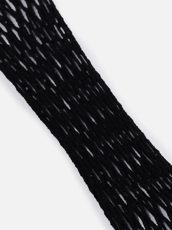 Black Fishnet Ankle Length Socks