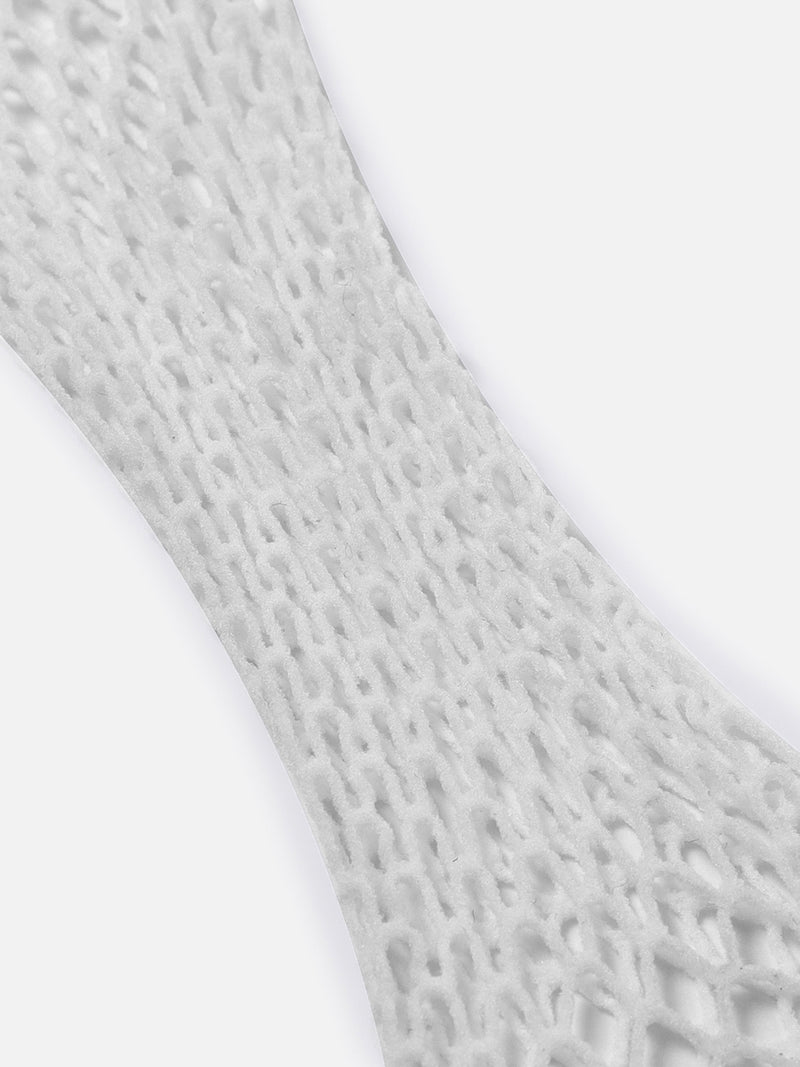 White Fishnet Ankle Length Socks