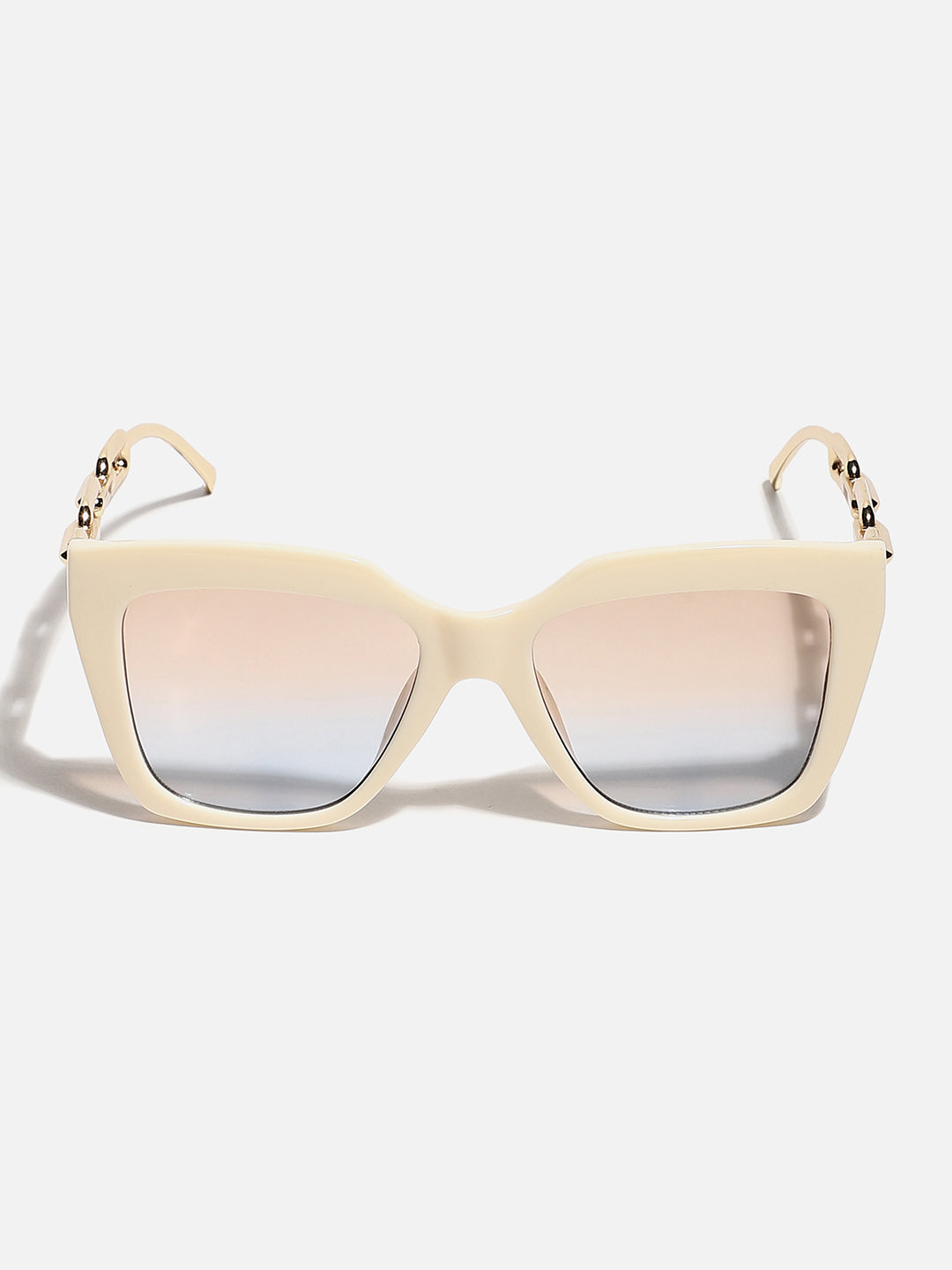 White Frame Gold Stem Cat Eye Sunglass