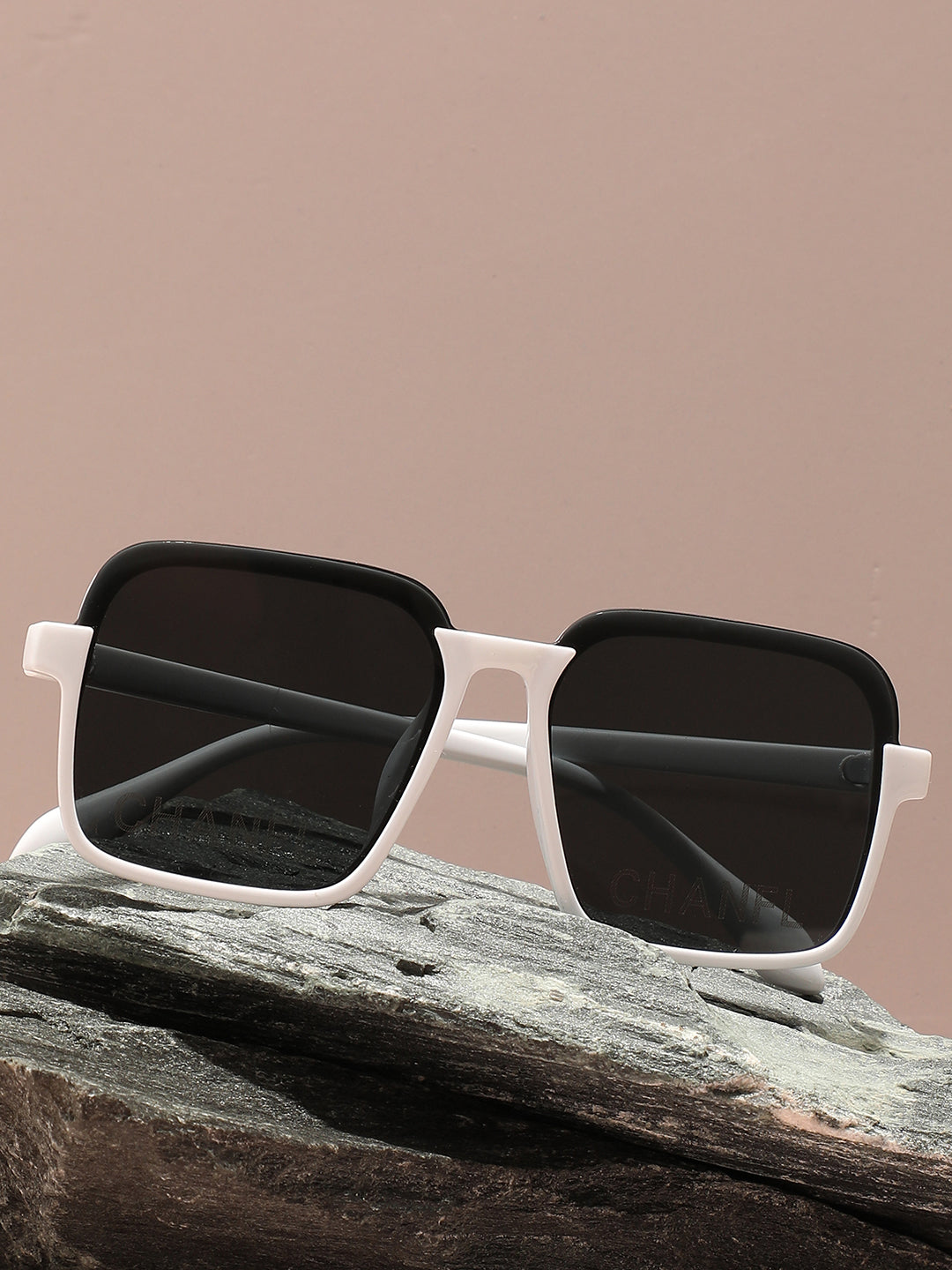 White Frame Oversized Sunglasses