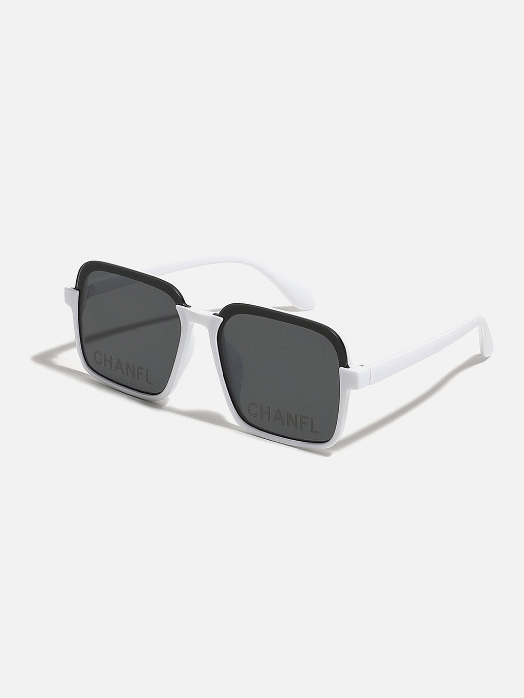 White Frame Oversized Sunglass