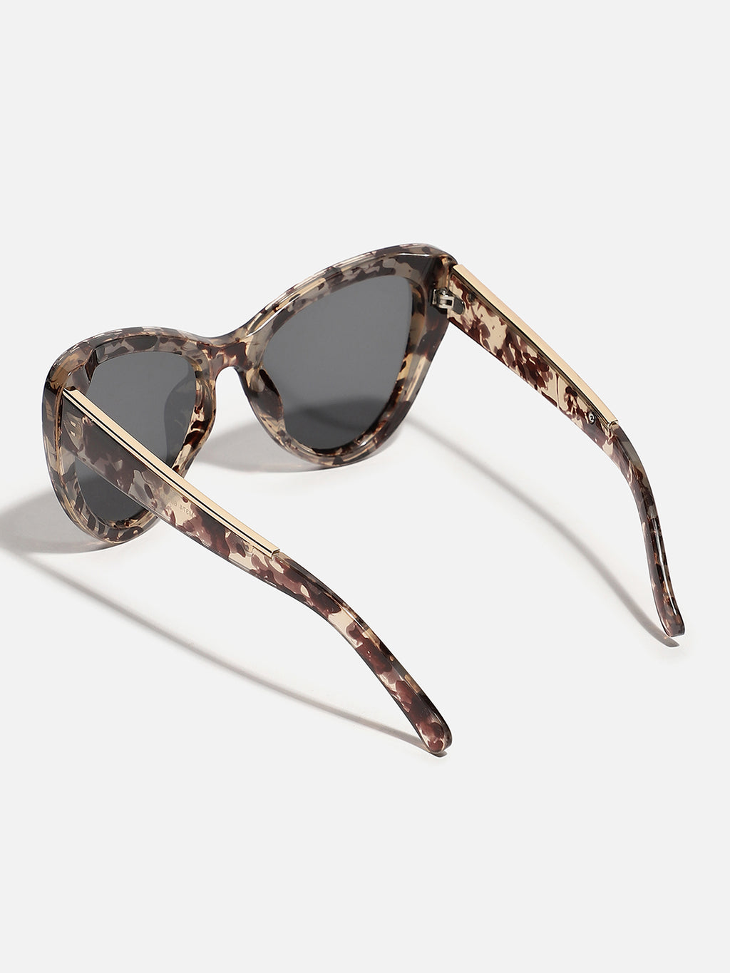 Animal Print Frame Tinted Lens Cat Eye Sunglass