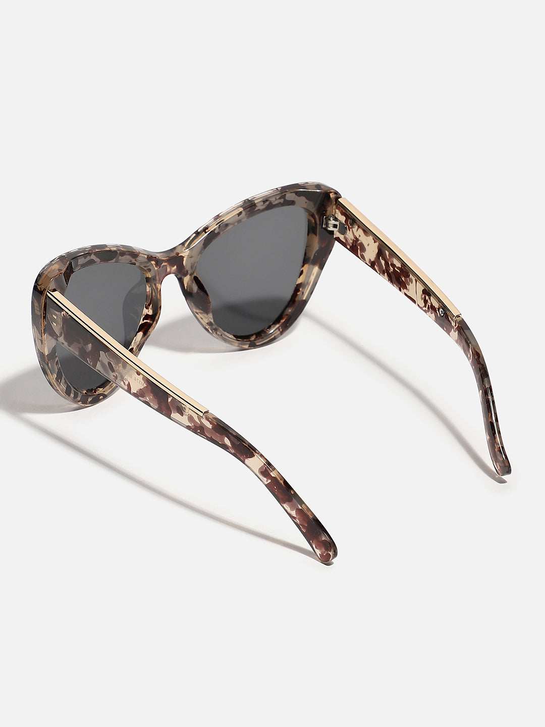Animal Print Frame Tinted Lens Cat Eye Sunglass