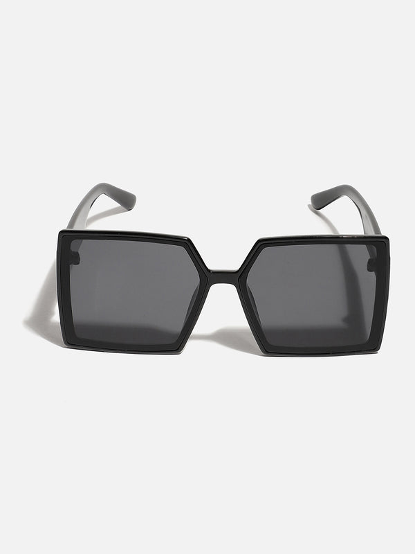 Tinted Lens Black Frame Oversized Sunglass