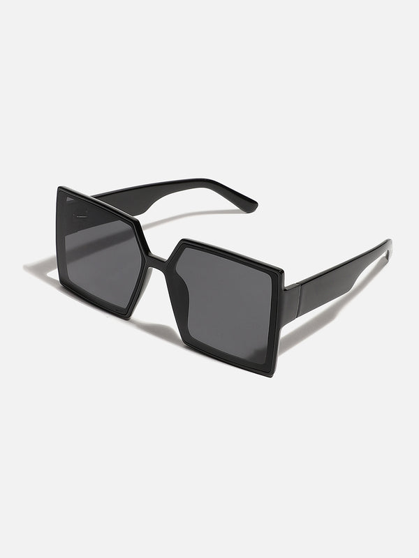 Tinted Lens Black Frame Oversized Sunglass