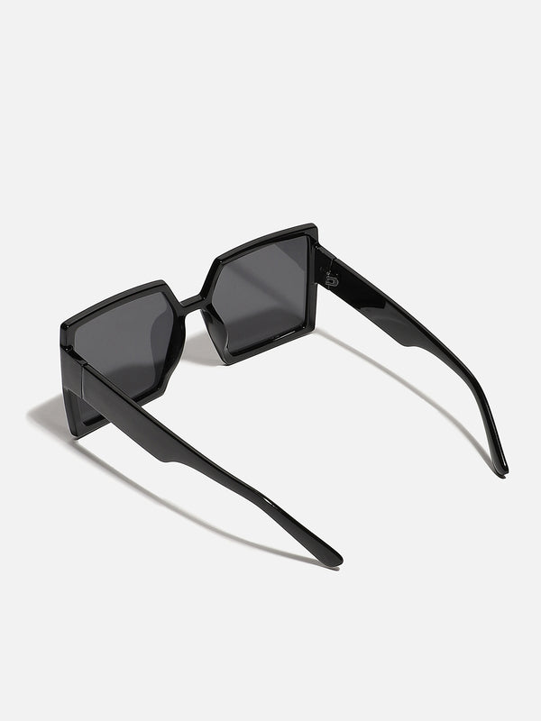 Tinted Lens Black Frame Oversized Sunglass