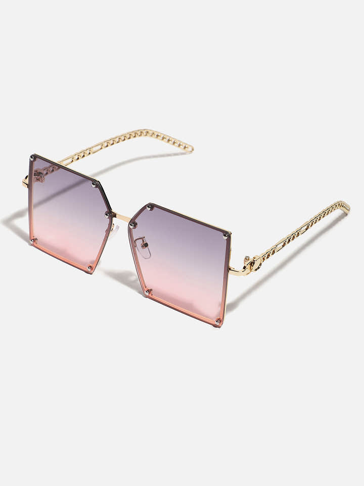 GOLD RECTANGULAR SUNGLASS