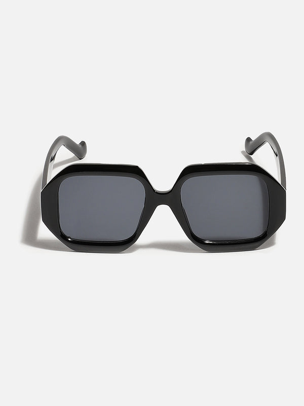 Black Hexagonal Sunglass