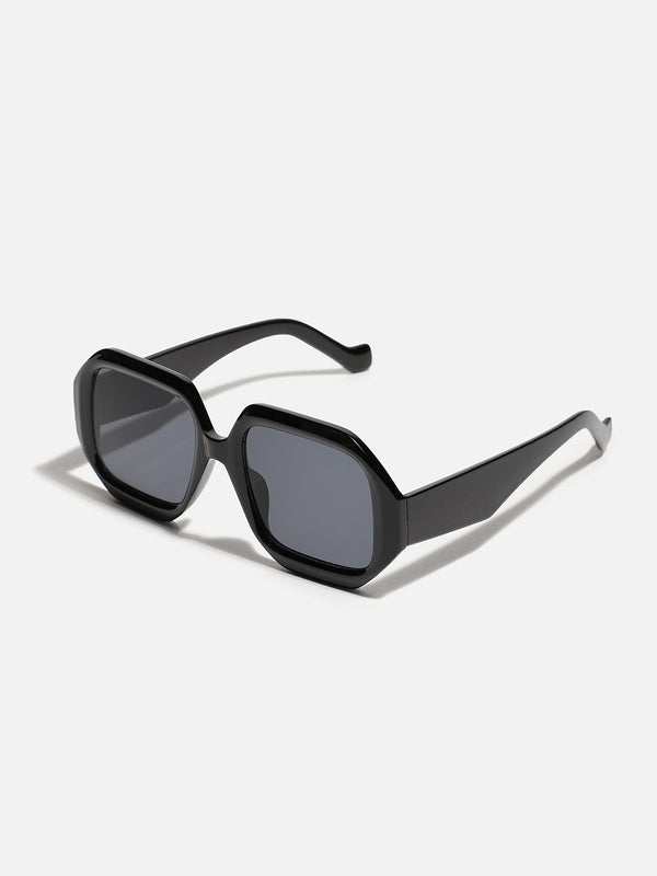 Black Hexagonal Sunglass