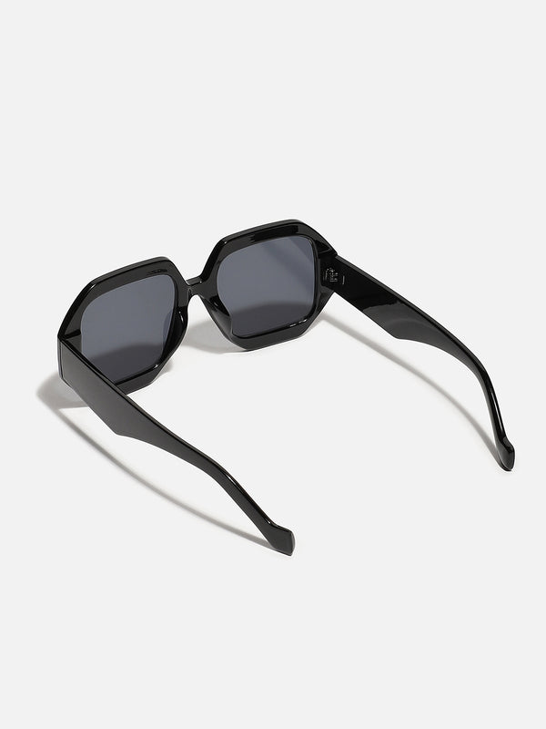 Black Hexagonal Sunglass