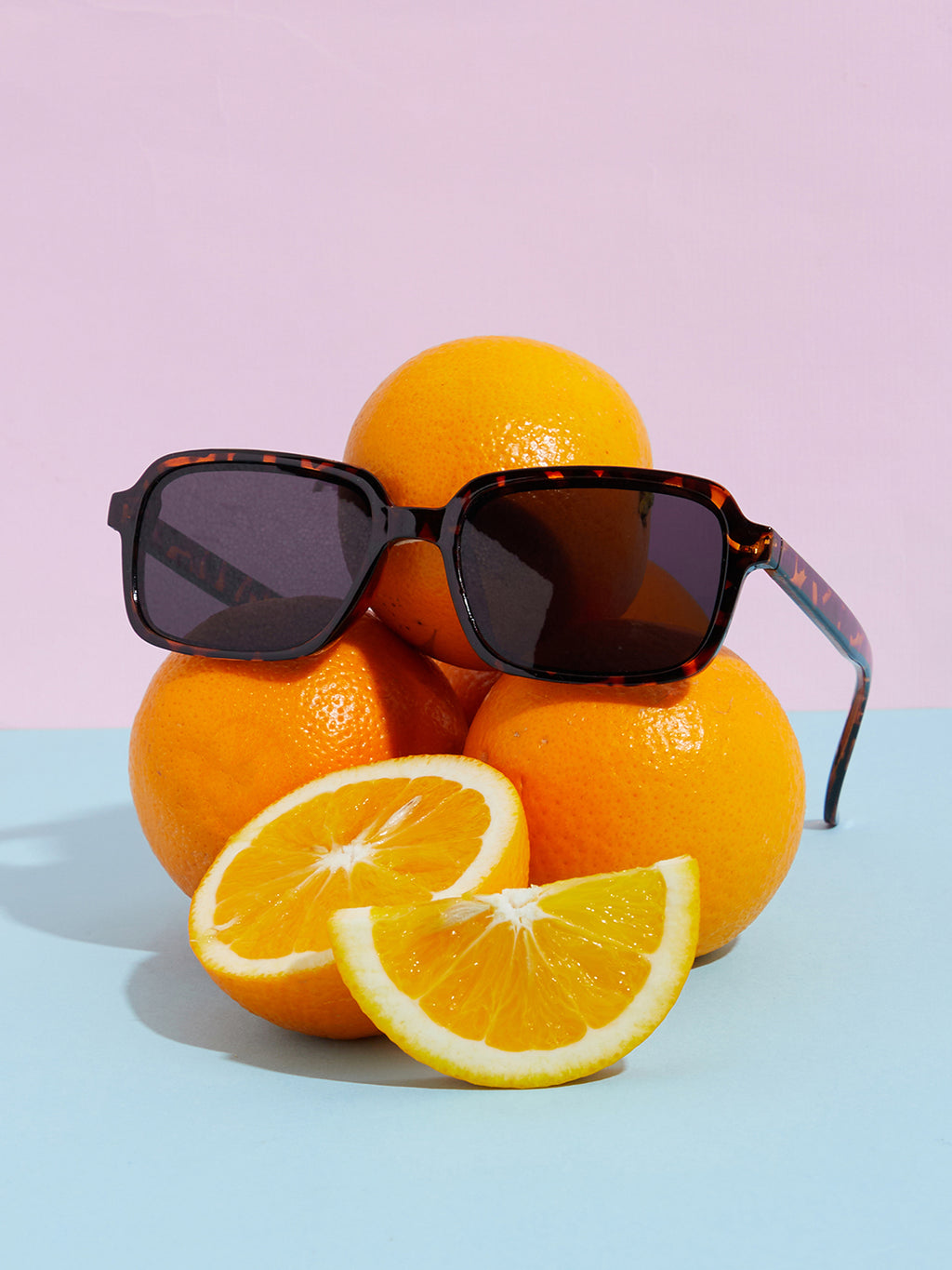 Brown Hexagonal Sunglass