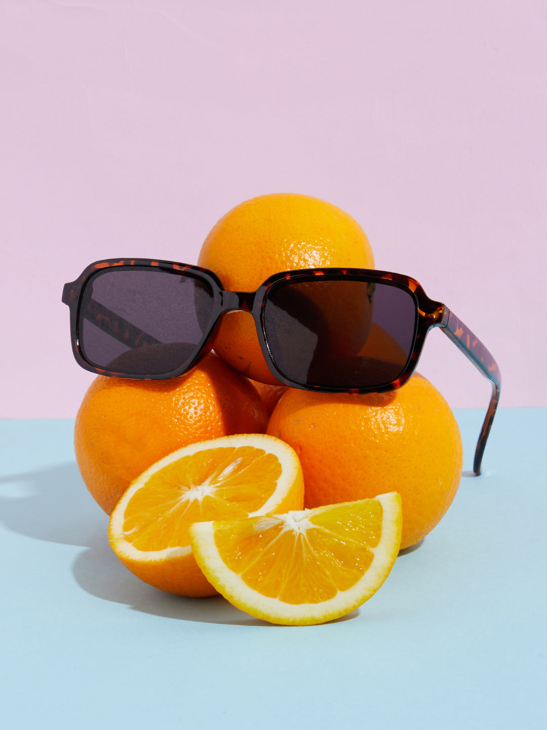 Brown Hexagonal Sunglass