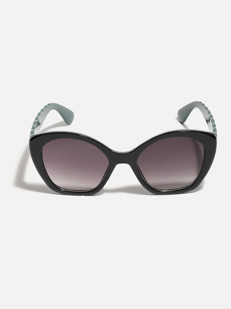 Tinted Lens Black Frame Oversized Sunglass