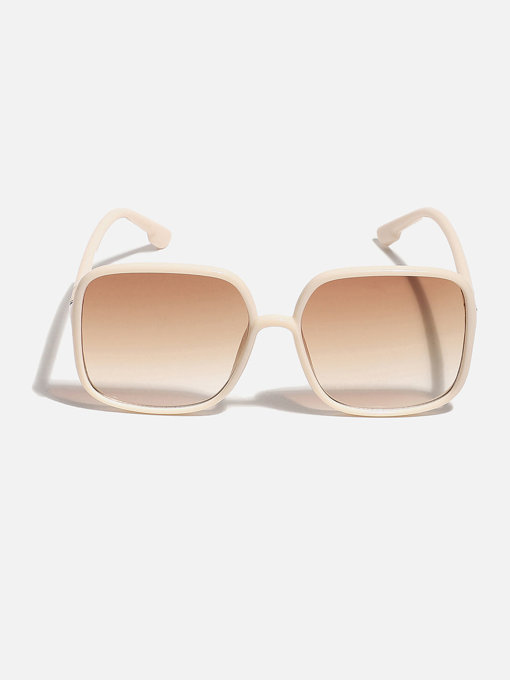 Tinted Lens Nude Colour Frame Oversized Sunglass