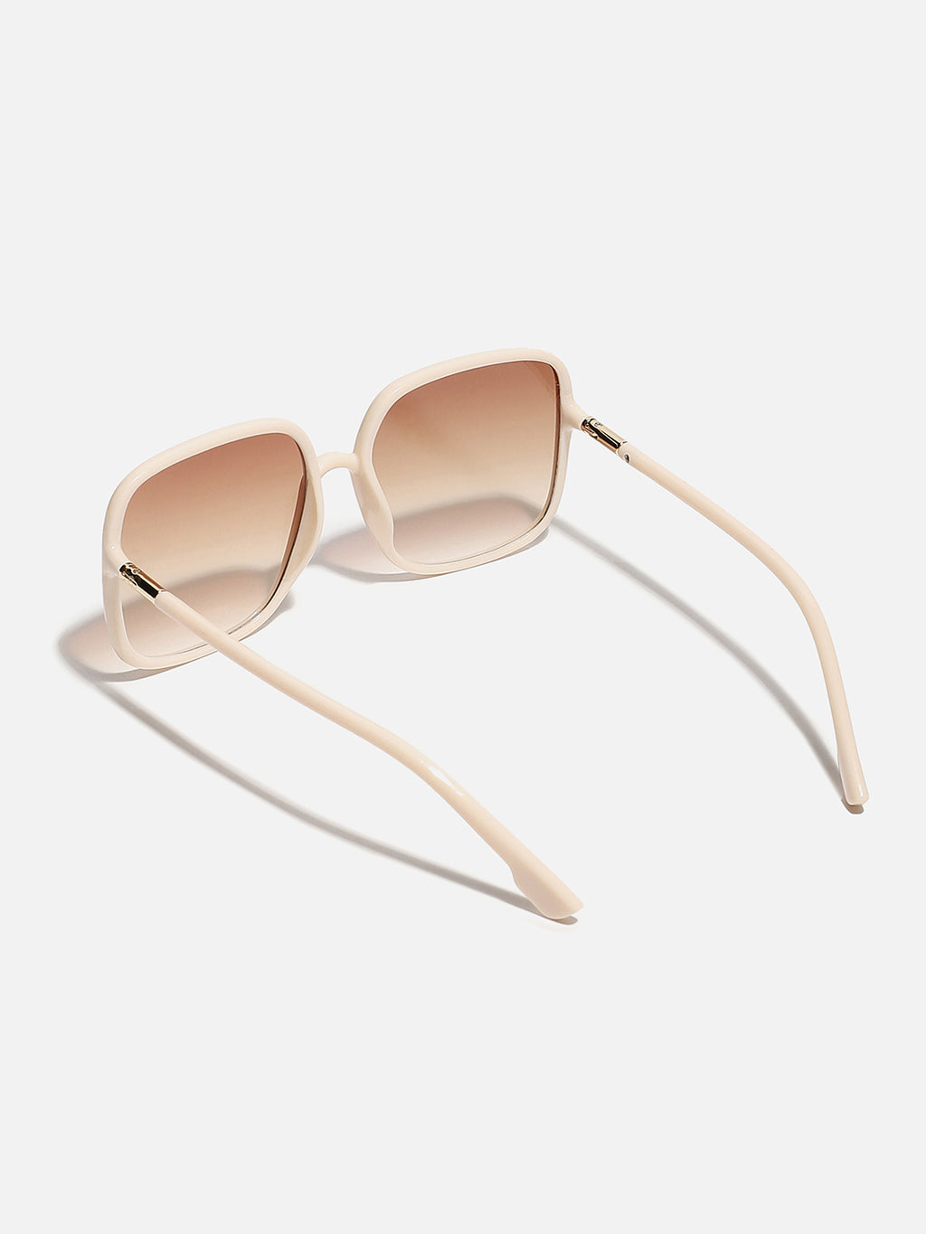 Tinted Lens Nude Colour Frame Oversized Sunglass