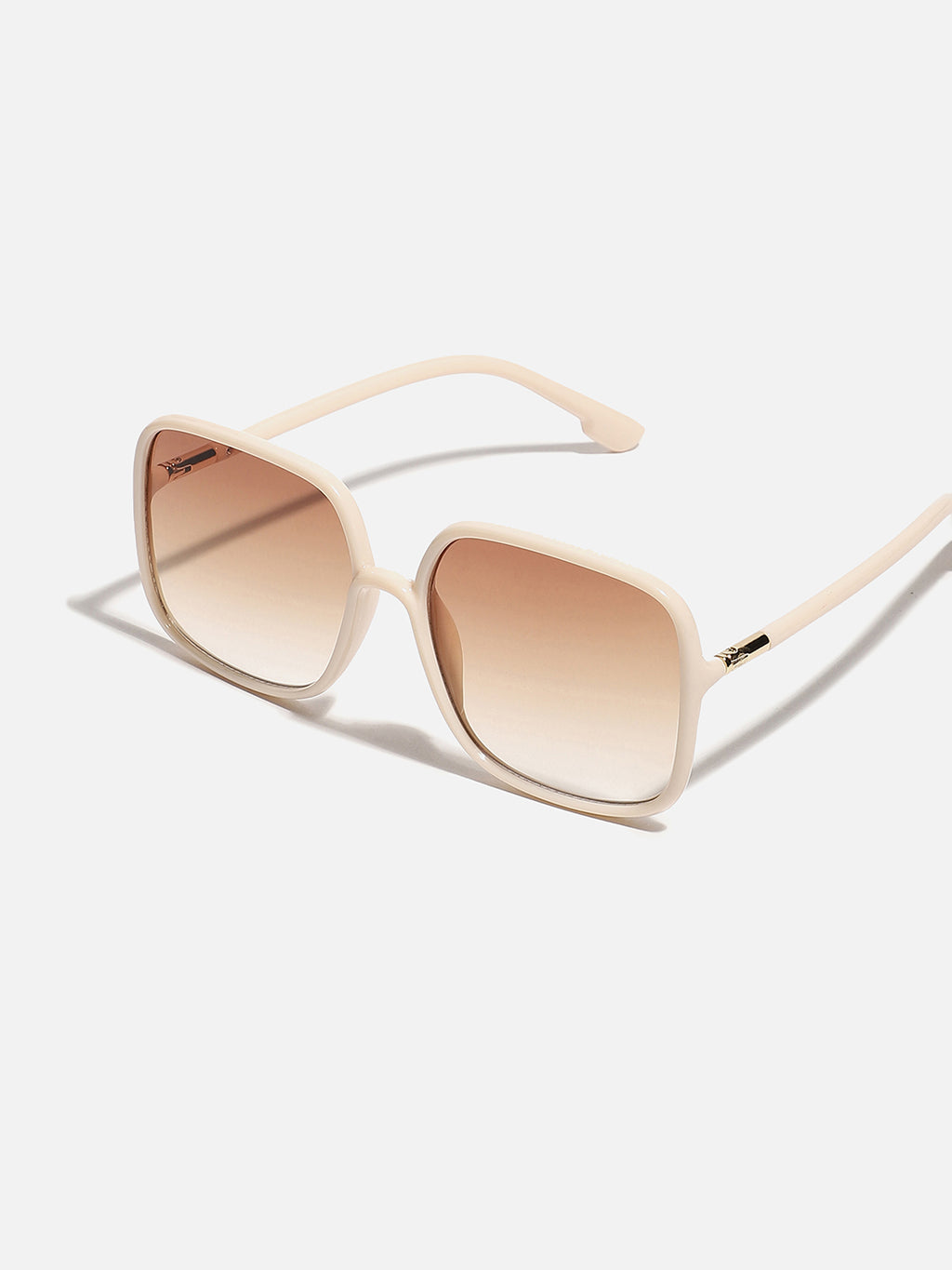 WOMEN TINTED LENS NUDE COLOUR FRAME OVERSIZED SUNGLASS
