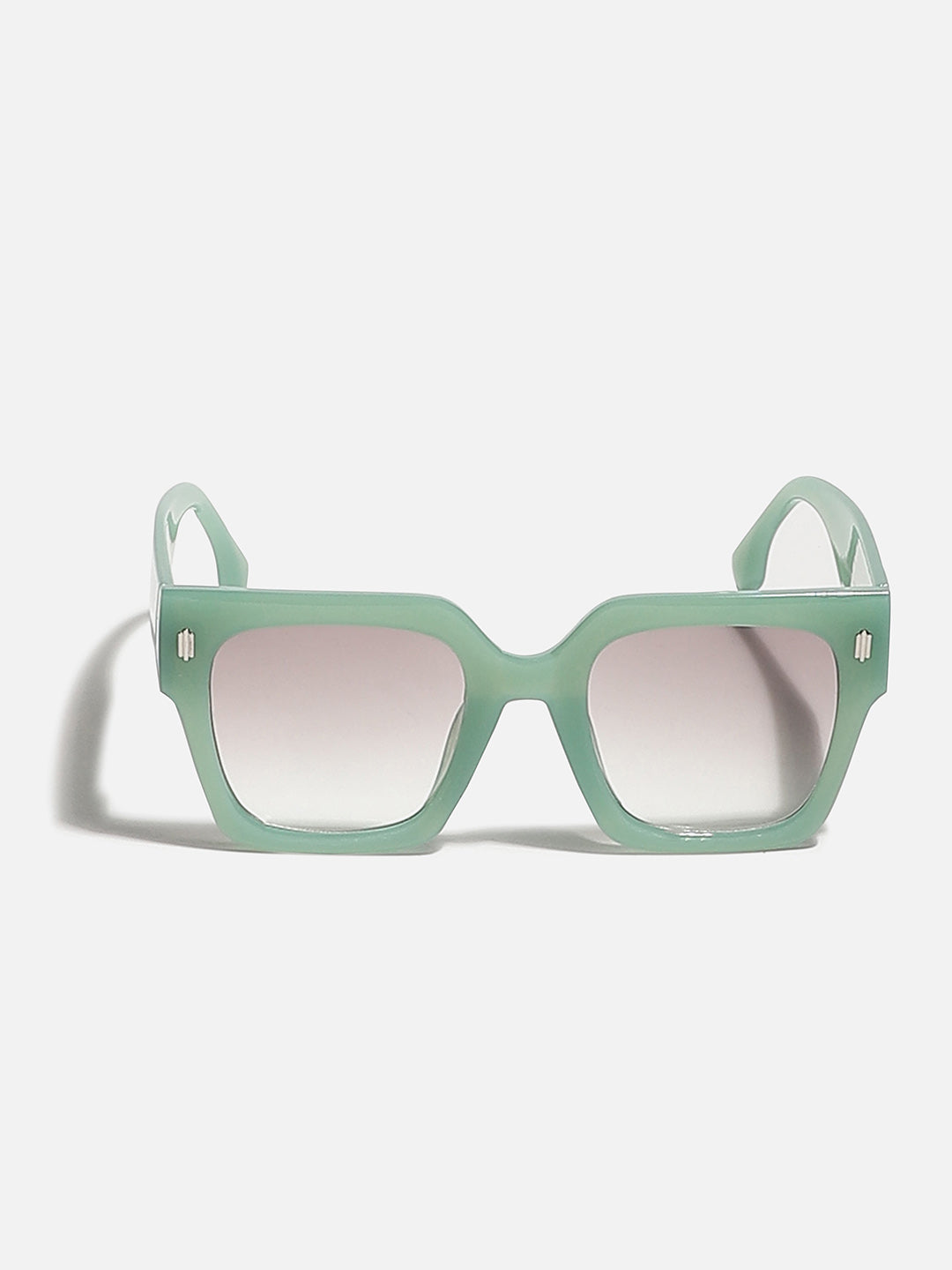 Tinted Lens Green Frame Oversized Sunglass