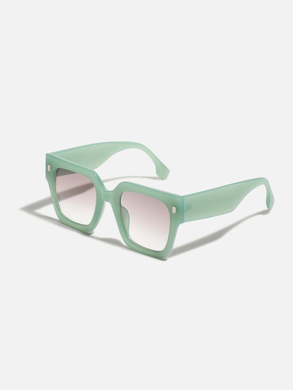 Tinted Lens Green Frame Oversized Sunglass