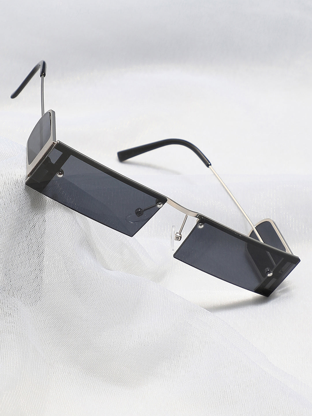 Black Rectangular Sunglass