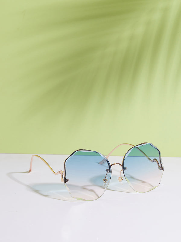 Gold Round Sunglasses