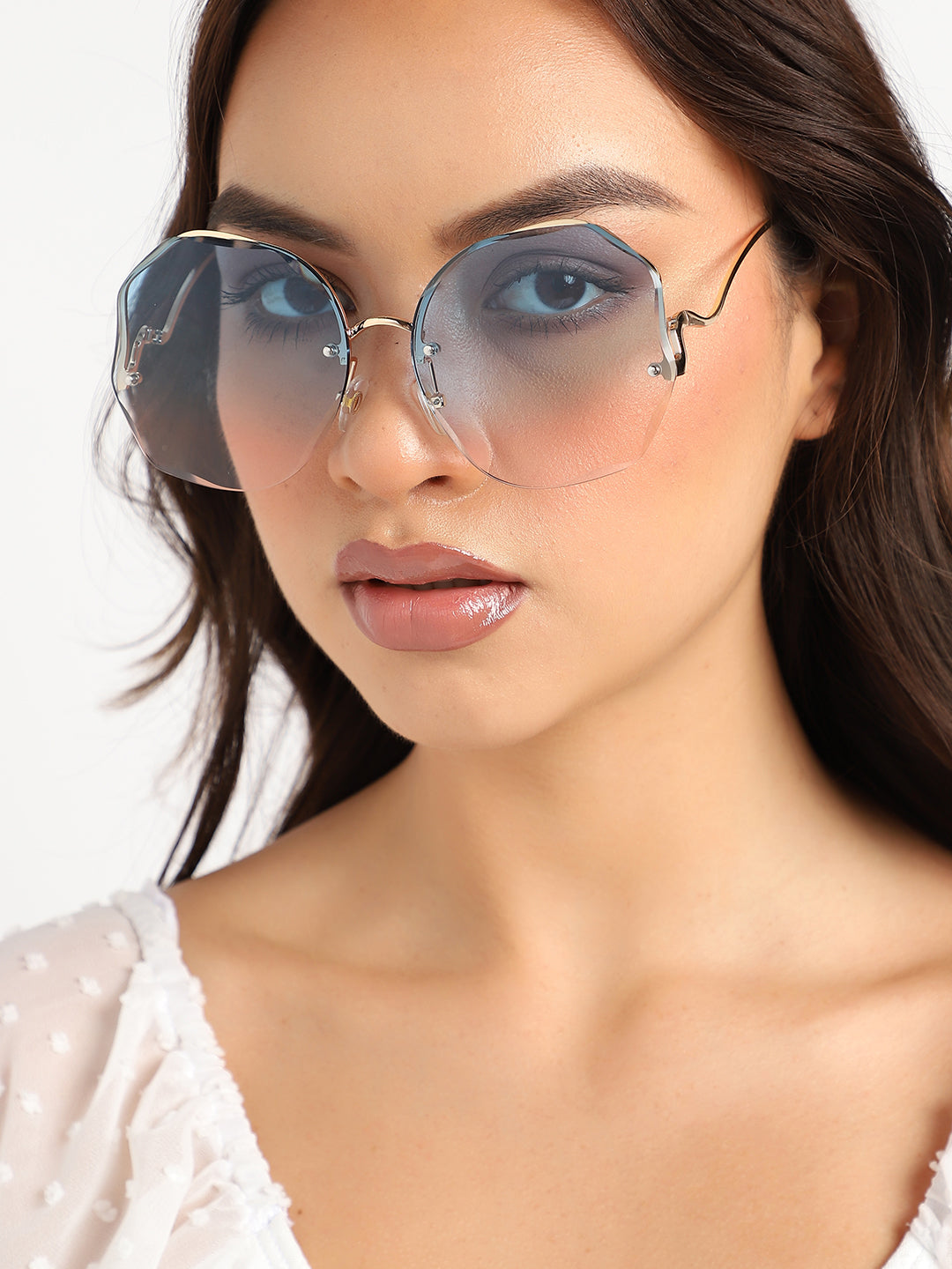 Gold Round Sunglasses