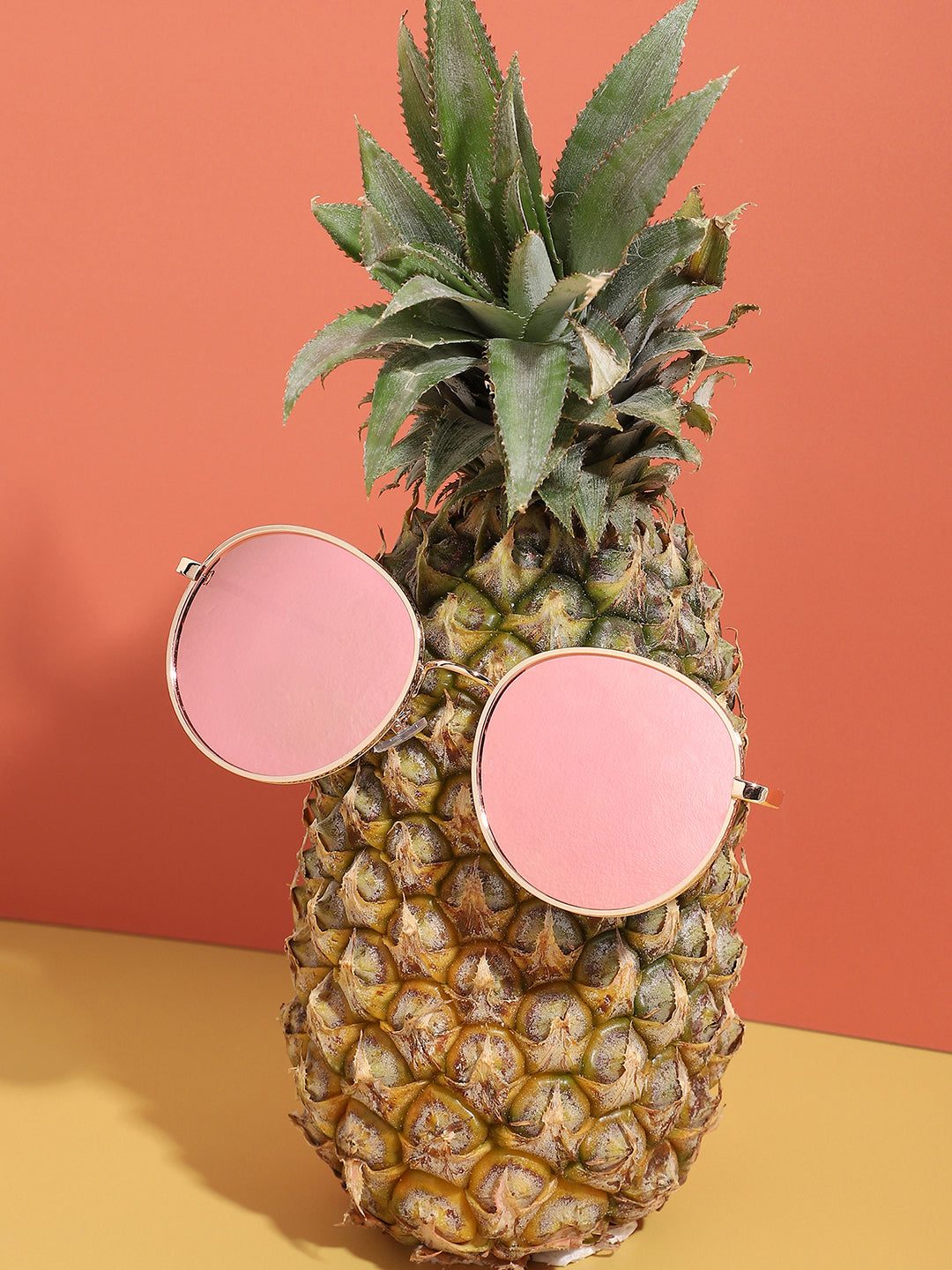 Gold Round Sunglass