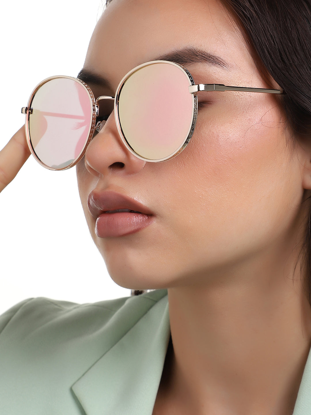 Gold Round Sunglass