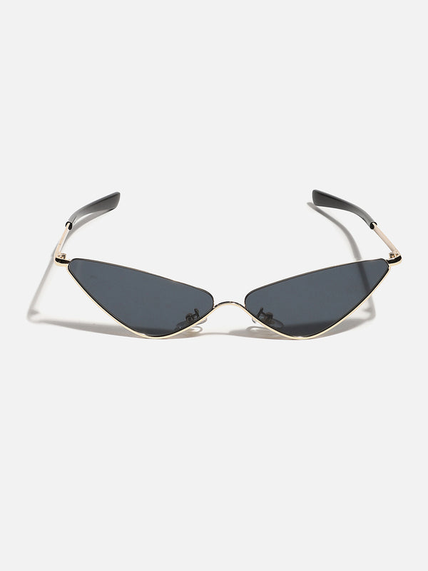 Gold Frame Tinted Lens Cat Eye Sunglass