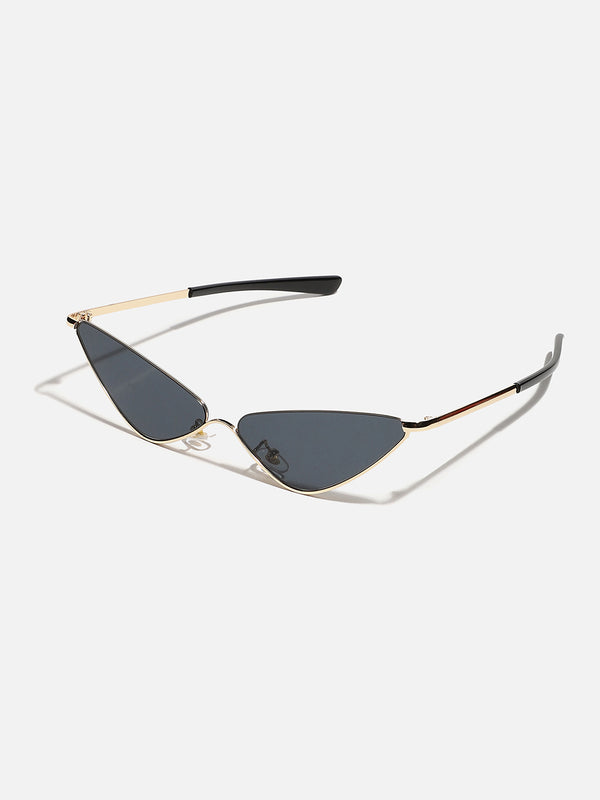Gold Frame Tinted Lens Cat Eye Sunglass