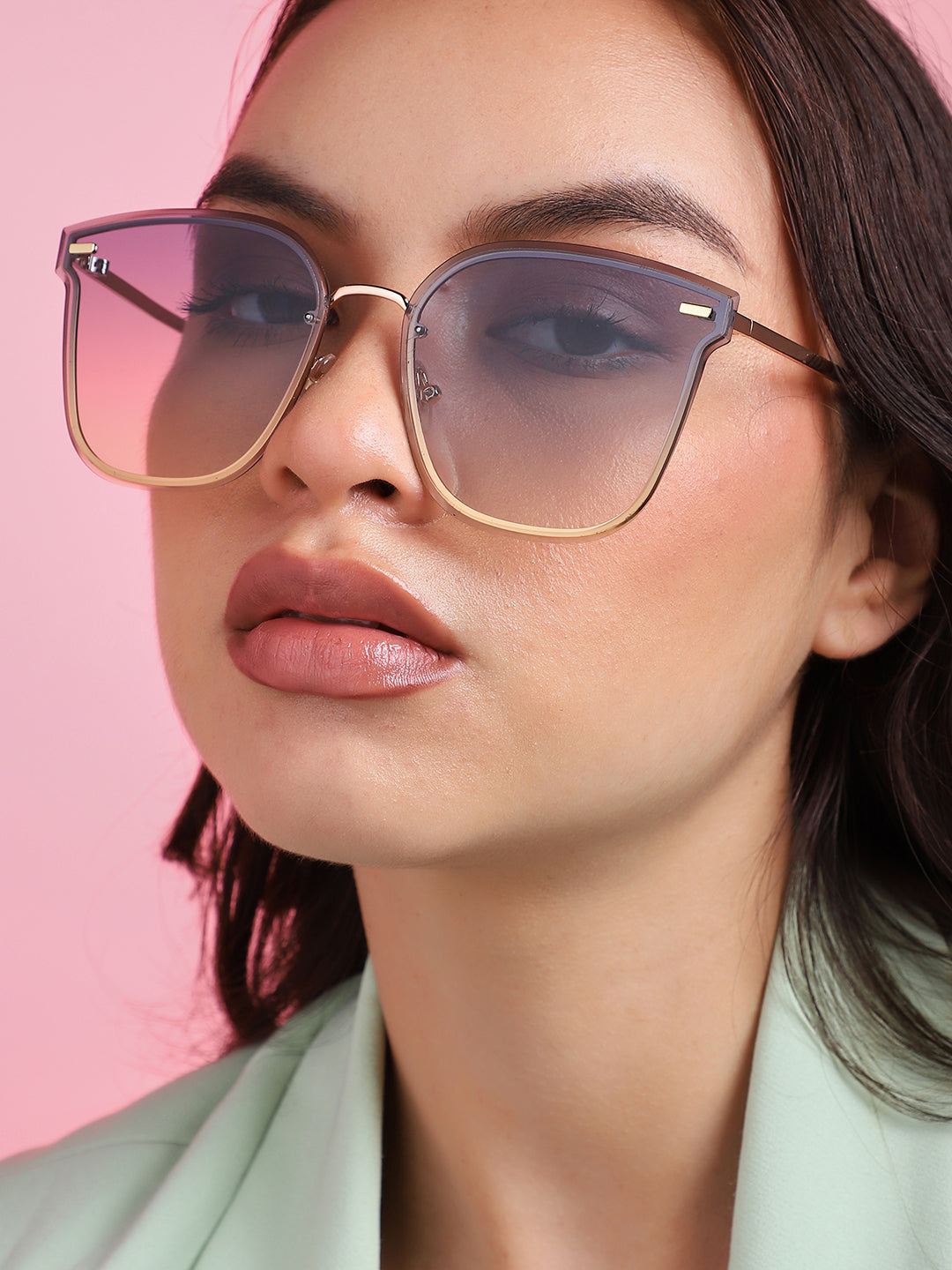 Gold Wayfarer Sunglass