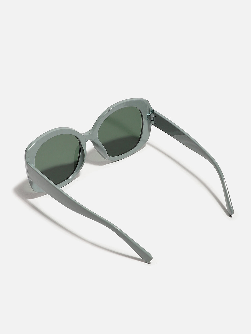 Green Frame Retro Sunglass