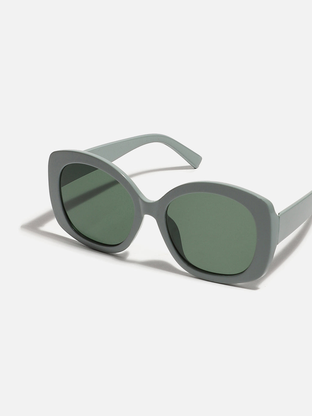GREEN FRAME RETRO SUNGLASS