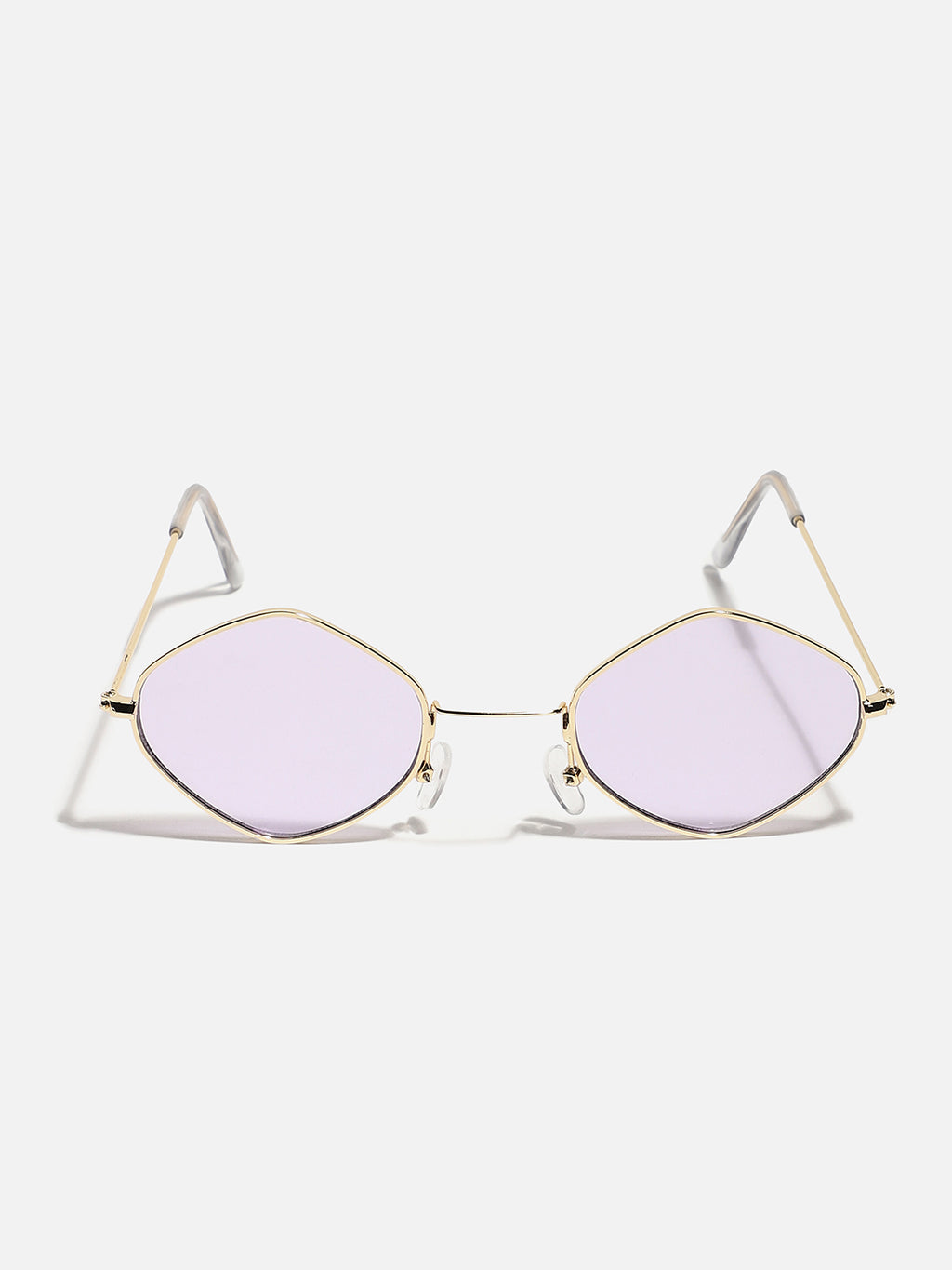 Gold Frame Lavender Retro Sunglass