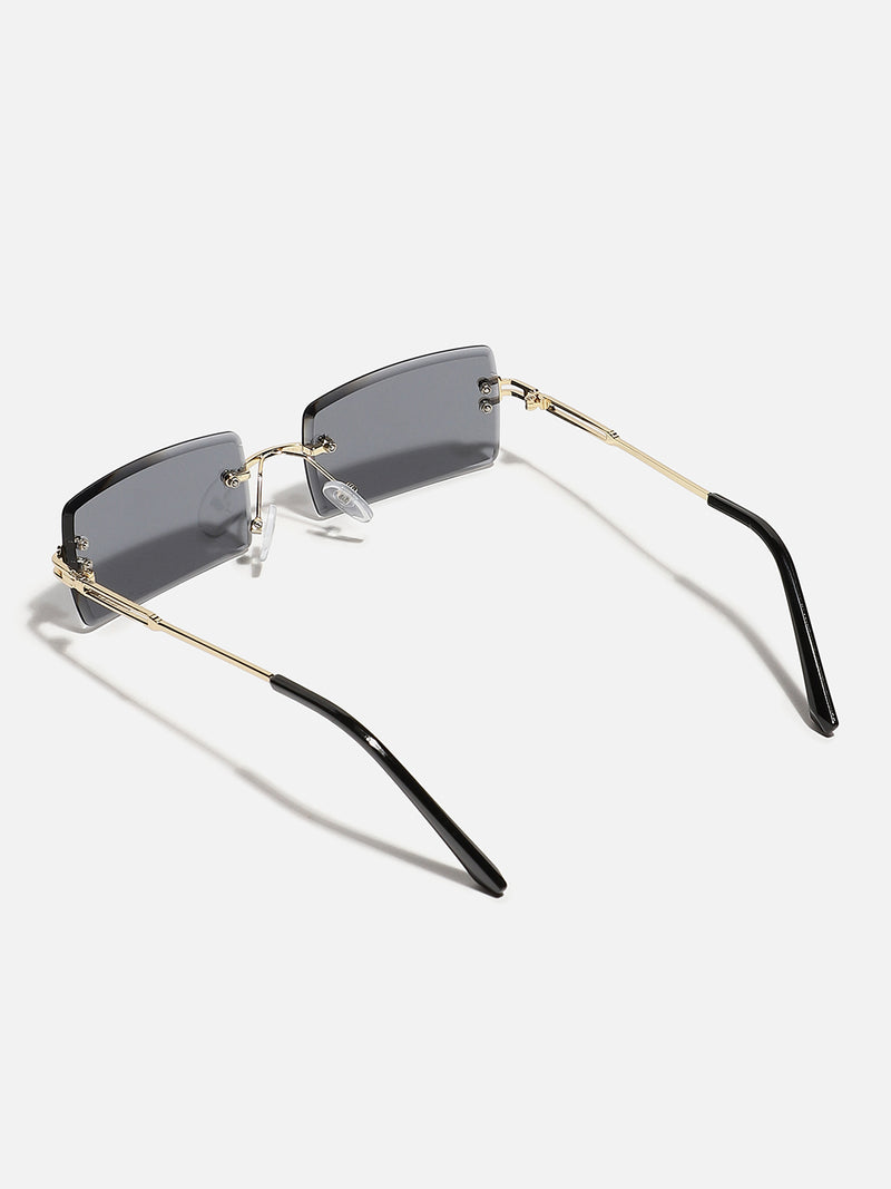 Black Rectangular Sunglass
