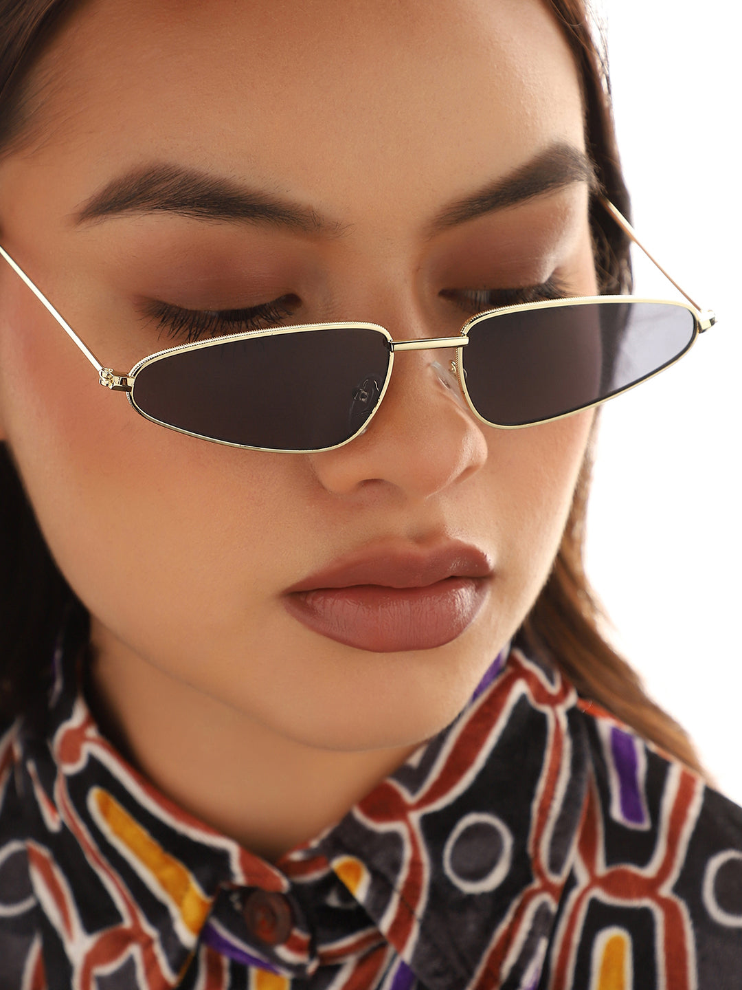 Black Frame Retro Sunglasses