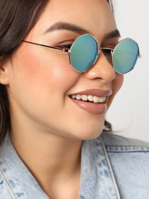 Gold Round Sunglass