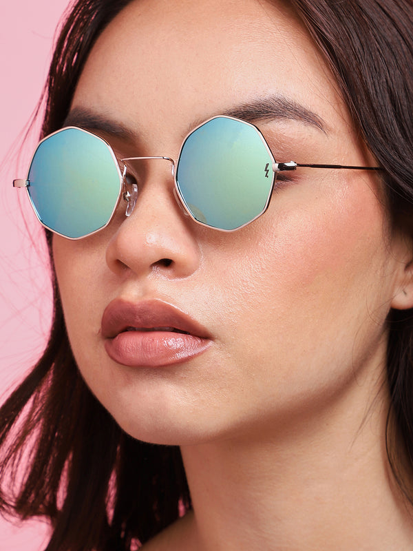 Gold Round Sunglass