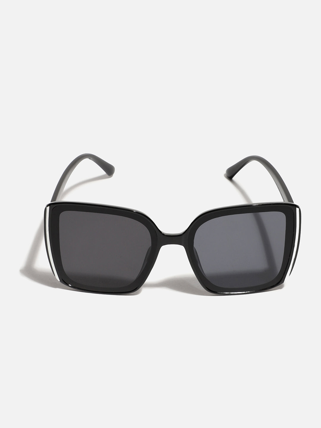 Tinted Lens Black Frame Oversized Sunglass