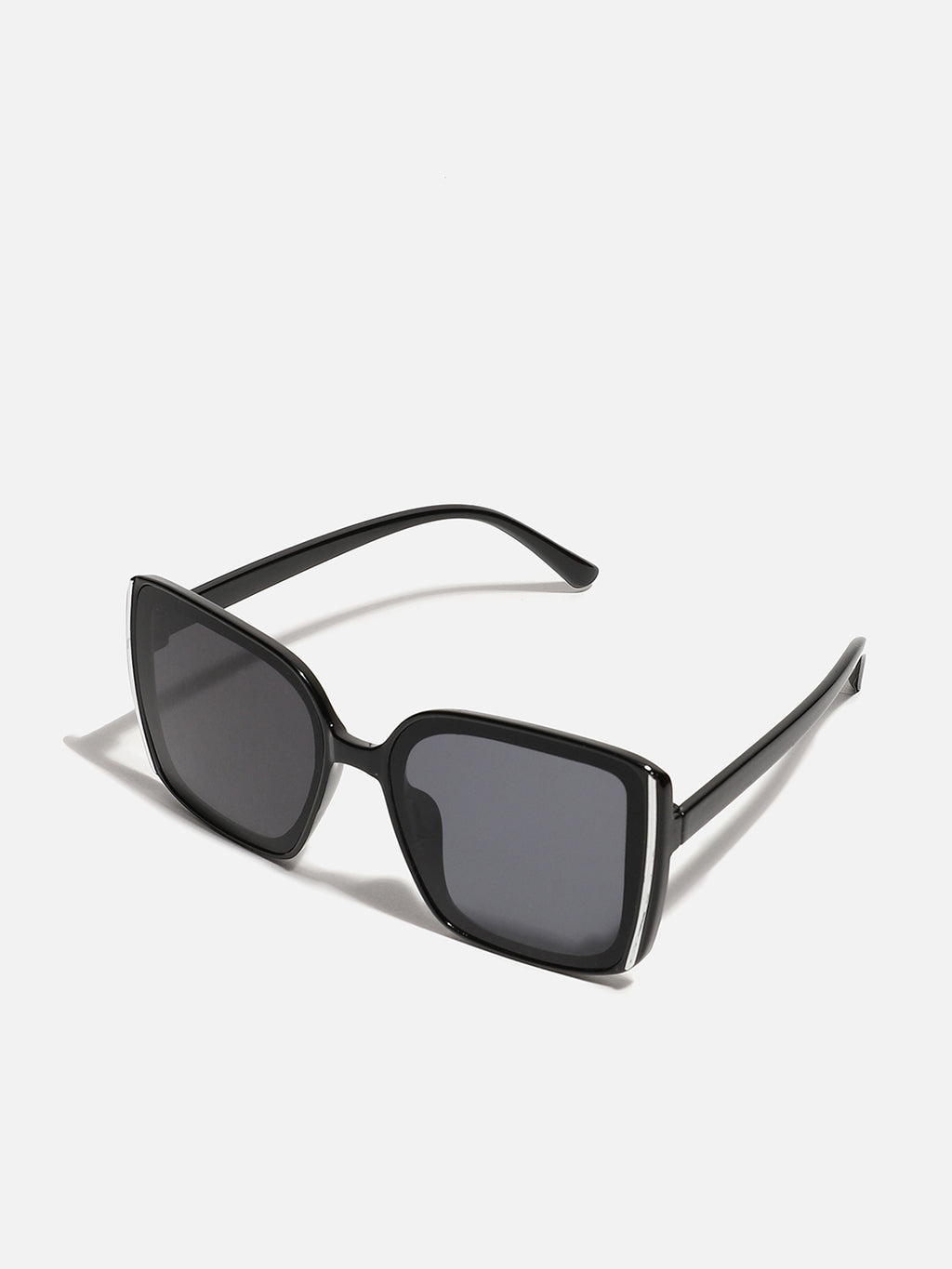 Tinted Lens Black Frame Oversized Sunglass