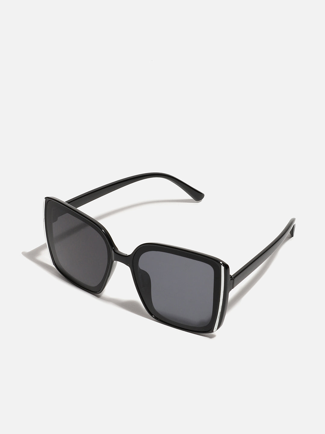 Tinted Lens Black Frame Oversized Sunglass