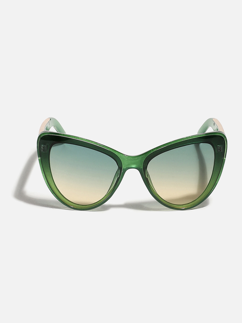 Green Frame Tinted Lens Cat Eye Sunglass