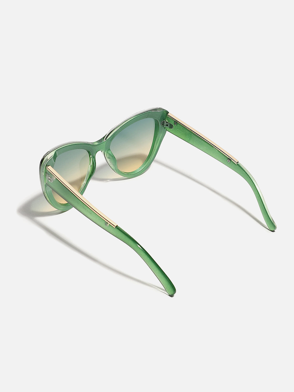 Green Frame Tinted Lens Cat Eye Sunglass